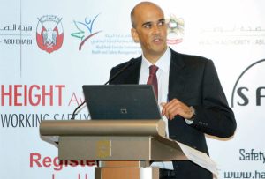 Abu Dhabi program advises, 'know the height you work at'